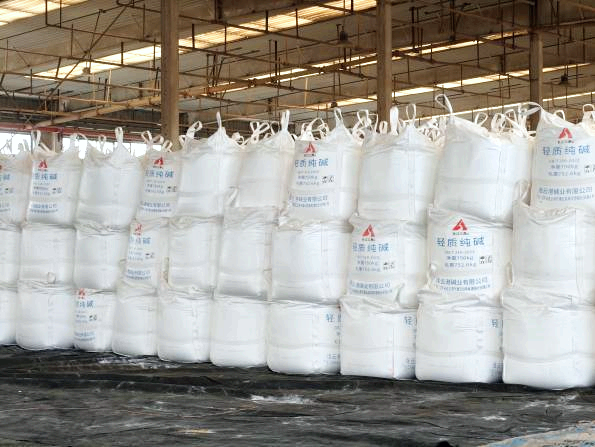 soda ash in the warehouse