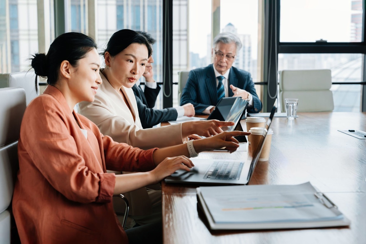 Collaborative business team