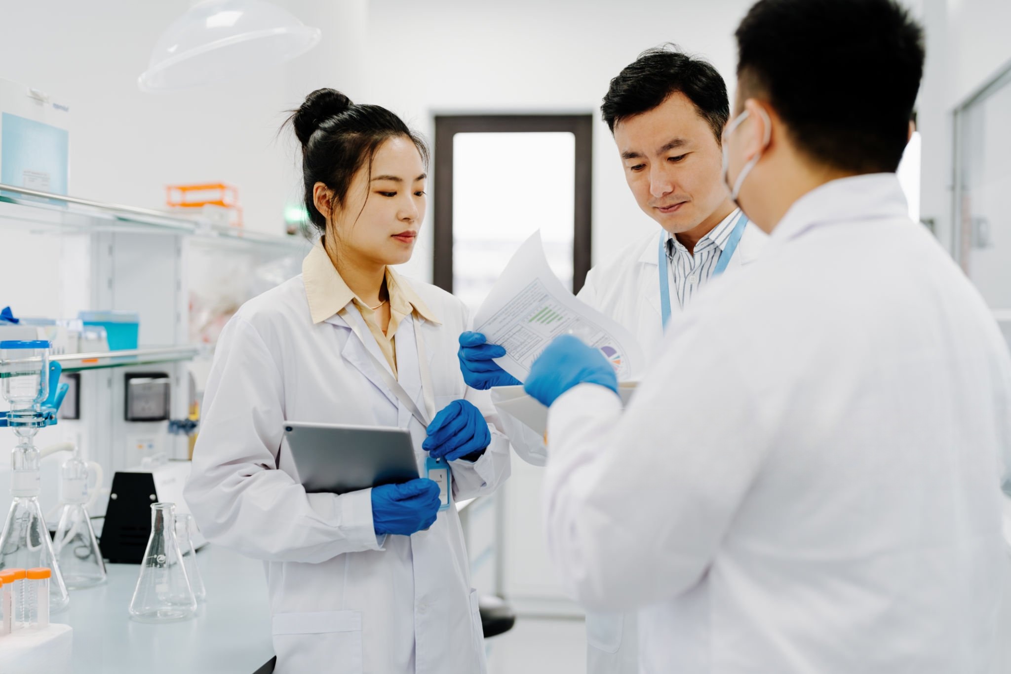 discussing technical team