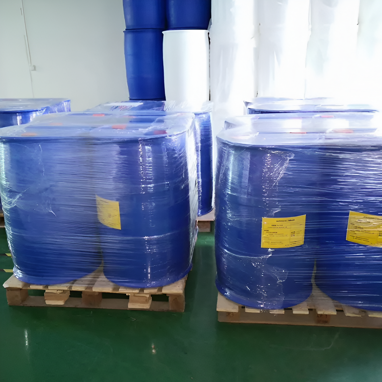 lab drums on the palletizing