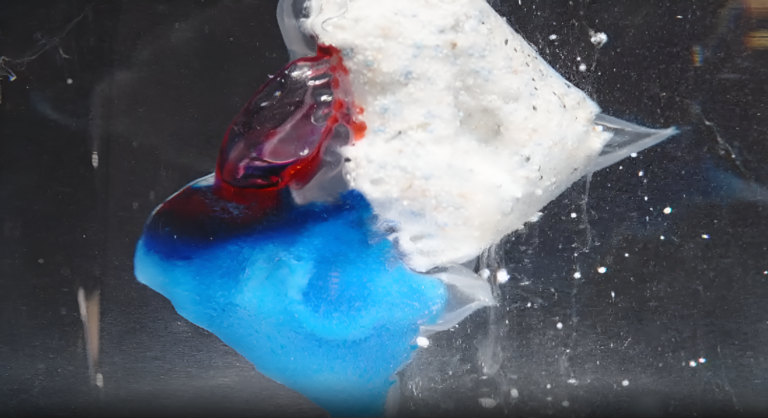 colored speckles in l&l cleaning