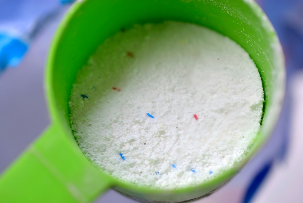 colored speckles with black speckles